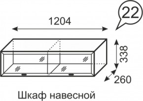 Шкаф навесной Венеция 22 бодега в Советском - sovetskij.mebel-e96.ru