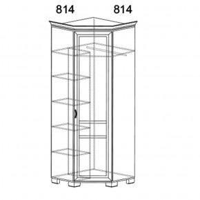 Шкаф угловой Флора 904 (Яна) в Советском - sovetskij.mebel-e96.ru