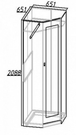 Шкаф угловой Комфорт 1 в Советском - sovetskij.mebel-e96.ru