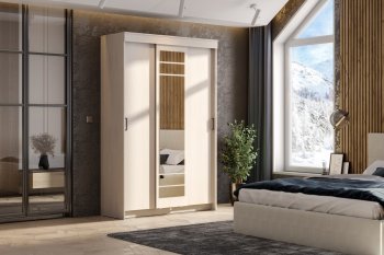 Шкаф-купе ШКП-7 1300 мм ясень анкор (СВ) в Советском - sovetskij.mebel-e96.ru