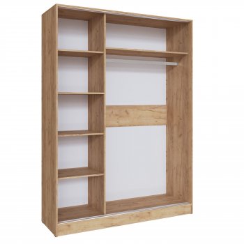 Шкаф-купе Стиль-2 1600 мм крафт/кашемир (Текс) в Советском - sovetskij.mebel-e96.ru