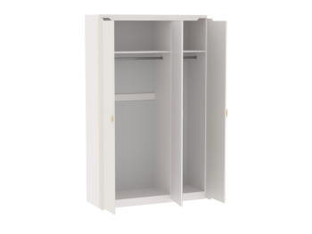 Шкаф 1400 мм 3-дверный Сиде Белый (СБК) в Советском - sovetskij.mebel-e96.ru