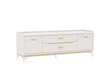 Тумба ТВ Сиде, Белый (СБК) в Советском - sovetskij.mebel-e96.ru