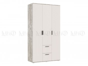 Шкаф 1200 мм Сильвия, дуб юкон/кашемир (Миф) в Советском - sovetskij.mebel-e96.ru