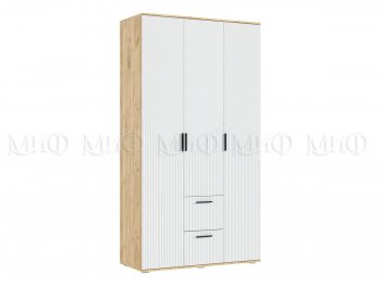 Шкаф 1200 мм Сильвия, крафт/белый (Миф) в Советском - sovetskij.mebel-e96.ru