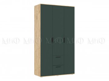 Шкаф 1200 мм Сильвия, крафт/грин (Миф) в Советском - sovetskij.mebel-e96.ru