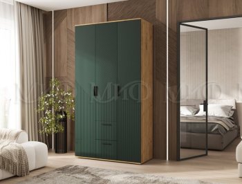 Шкаф 1200 мм Сильвия, крафт/грин (Миф) в Советском - sovetskij.mebel-e96.ru