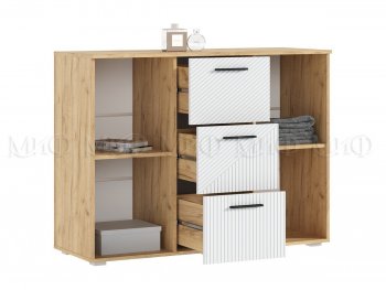 Комод Сильвия, крафт/белый (Миф) в Советском - sovetskij.mebel-e96.ru