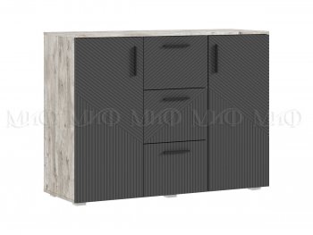 Комод Сильвия, дуб юкон/графит (Миф) в Советском - sovetskij.mebel-e96.ru