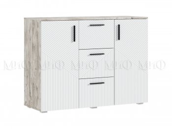 Комод Сильвия, дуб юкон/белый (Миф) в Советском - sovetskij.mebel-e96.ru