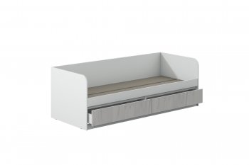 Кровать Соната 900 белый/крафт белый (Зарон) в Советском - sovetskij.mebel-e96.ru