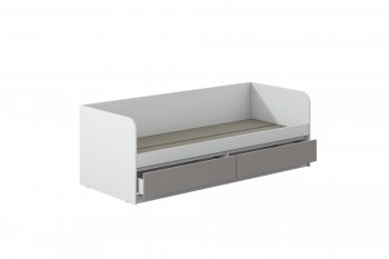 Кровать Соната 900 белый/кашемир(Зарон) в Советском - sovetskij.mebel-e96.ru