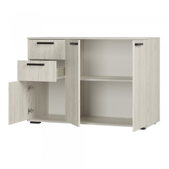 Комод Стандарт 3 NEW крафт белый (БТС) в Советском - sovetskij.mebel-e96.ru