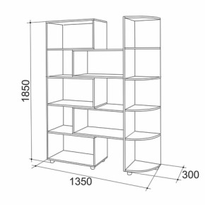 Стеллаж 2 (Мебельсон) в Советском - sovetskij.mebel-e96.ru