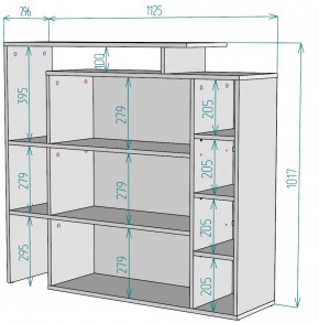 Стеллаж S36 (Белый) в Советском - sovetskij.mebel-e96.ru