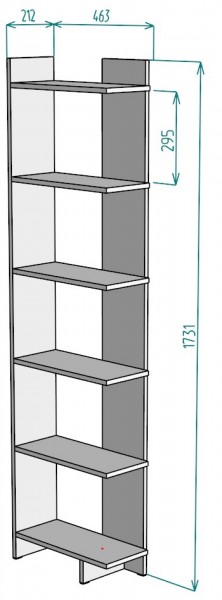 Стеллаж S4 (ДМ) в Советском - sovetskij.mebel-e96.ru