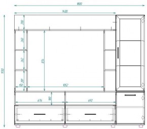 Стенка ТВА Сатурн в Советском - sovetskij.mebel-e96.ru