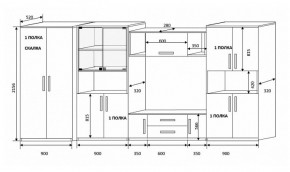 Стенка Вега 4 в Советском - sovetskij.mebel-e96.ru