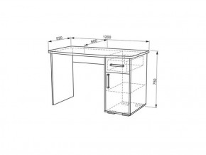 Стол компьютерный Лайт 1 (1200) в Советском - sovetskij.mebel-e96.ru