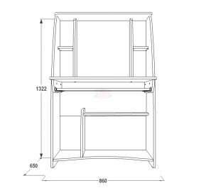 Стол компьютерный СК 3 в Советском - sovetskij.mebel-e96.ru