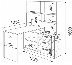Стол компьютерный Волкер М7 (Риннер) в Советском - sovetskij.mebel-e96.ru