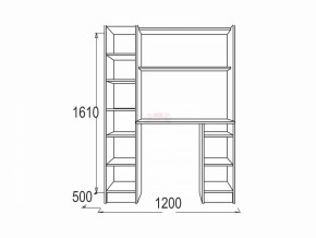 Стол письменный Омега-2 в Советском - sovetskij.mebel-e96.ru