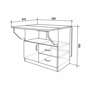 Стол-тумба (Мебельсон) в Советском - sovetskij.mebel-e96.ru