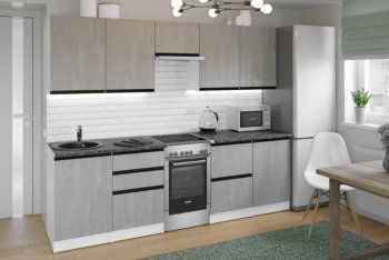 Кухонный гарнитур Сюита мега 2500 мм (Герда) в Советском - sovetskij.mebel-e96.ru