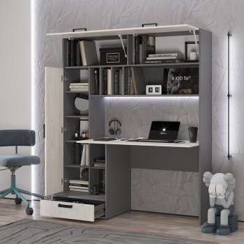 Стол компьютерный Техно графит/крафт  (БТС) в Советском - sovetskij.mebel-e96.ru