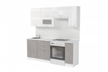 Кухонный гарнитур Терция ультра 2000 мм (Герда) в Советском - sovetskij.mebel-e96.ru