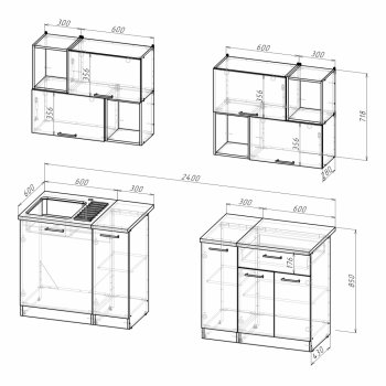 Кухонный гарнитур Томилла макси 5 1800 мм (Герда) в Советском - sovetskij.mebel-e96.ru