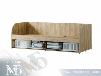 Кровать с ящиками Тренд LIGHT КР-01 (БТС) в Советском - sovetskij.mebel-e96.ru