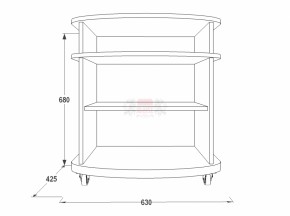 Тумба для теле-радио аппаратуры Фант 1 в Советском - sovetskij.mebel-e96.ru