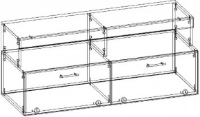 Тумба малая ТМС-1200 (Дуб сонома/Белый глянец) в Советском - sovetskij.mebel-e96.ru