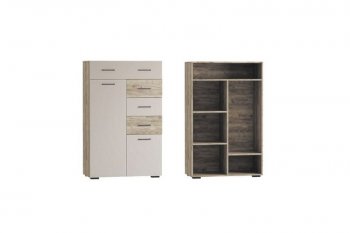 Комод Турин ЛДСП крафт серый/кашемир (ВВР) в Советском - sovetskij.mebel-e96.ru