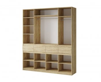 Шкаф 2000 мм Турин ЛДСП крафт серый/кашемир (ВВР) в Советском - sovetskij.mebel-e96.ru