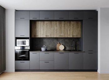 Кухонный гарнитур Умбра 3400 мм МДФ (Санвут) в Советском - sovetskij.mebel-e96.ru