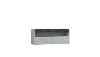 ТВ тумба Вегас Дуб Крафт Белый/Ателье темн. (Лин) в Советском - sovetskij.mebel-e96.ru