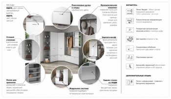 Прихожая Виола сонома/белый (Имп) в Советском - sovetskij.mebel-e96.ru