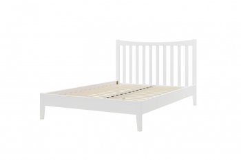 Кровать из массива Виола белый античный (БМ) в Советском - sovetskij.mebel-e96.ru