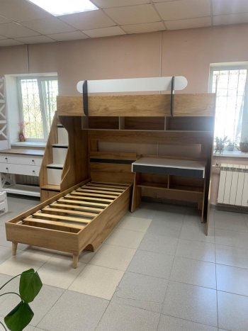 Кровать-чердак Омега-3 комп.2 в Советском - sovetskij.mebel-e96.ru