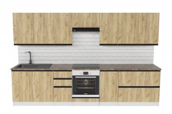 Кухонный гарнитур Янтарь экстра 3000 мм (Герда) в Советском - sovetskij.mebel-e96.ru