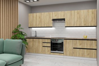 Кухонный гарнитур Янтарь экстра 3000 мм (Герда) в Советском - sovetskij.mebel-e96.ru